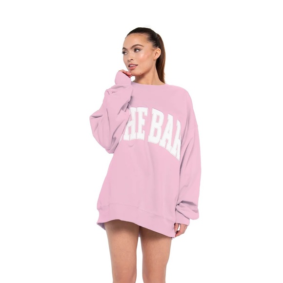The Bar Varsity Sweatshirt Blush NWT - Picture 2 of 3